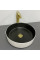 Умивальник (раковина) VBI PRATO WHITE BLACK MARBLE MATT накладний