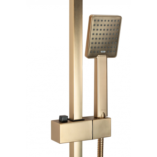 Душовий гарнітур REA JACK BRUSHED GOLD матове золото з виливом *