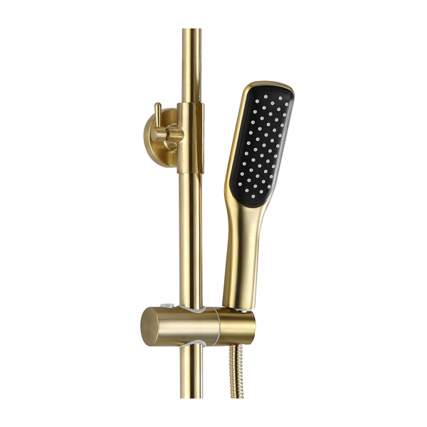 Душовий гарнітур REA SOUL BRUSHED GOLD матове золото з виливом