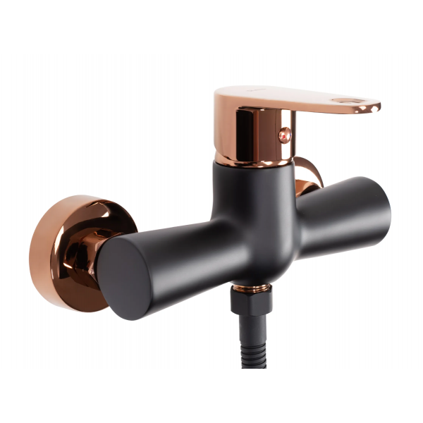 Змішувач для ванни та душу REA MILD ROSE GOLD настінний без виливу
