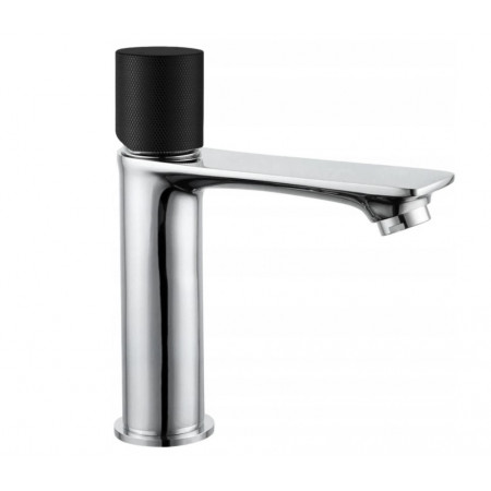 Змішувач для раковини (умивальника) MEXEN ROYO ONE CHROME BLACK низький