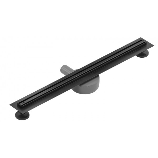 Трап для душу MEXEN FLAT 60 SLIM BLACK 360 ° чорний