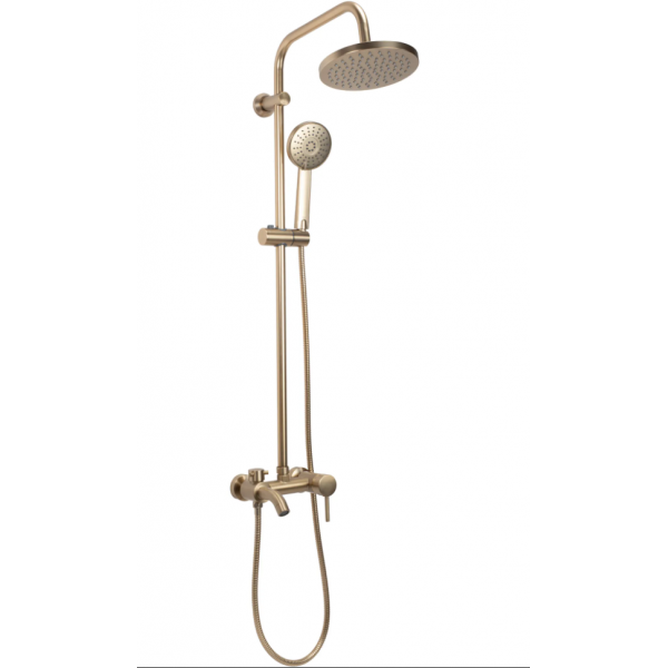 Душовий гарнітур REA LUIS BRUSHED GOLD матове золото з виливом
