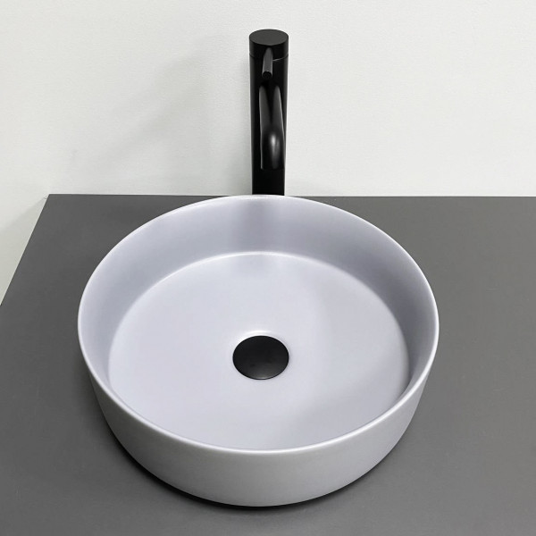 Умивальник (раковина) VBI PRATO LIGHT GREY MATT накладний