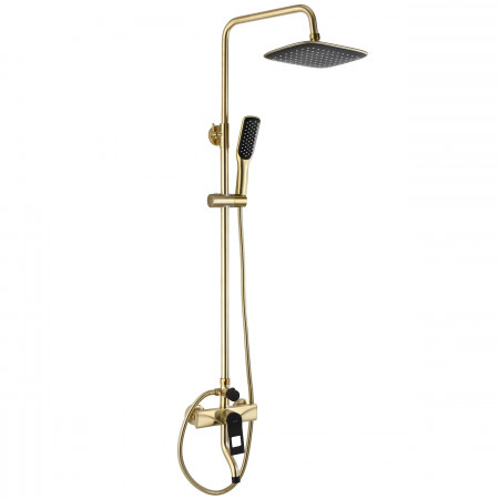 Душовий гарнітур REA SOUL BRUSHED GOLD матове золото з виливом