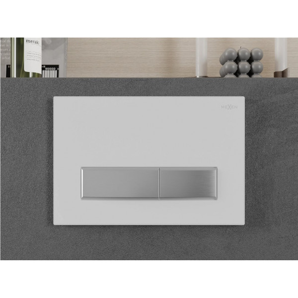 Кнопка змиву для інсталяції MEXEN FENIX 09 WHITE CHROME *