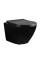 Підвісний унітаз REA CARLO MINI RIMLESS FLAT BLACK чорний