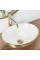 Умивальник (раковина) REA SOFIA BRUSHED GOLD WHITE накладний *