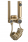 Душовий гарнітур REA HELIX BRUSHED GOLD матове золото з виливом