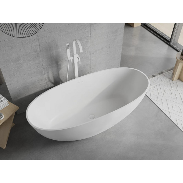Ванна окрема MEXEN BARI 165х75 WHITE MATT з штучного каменю