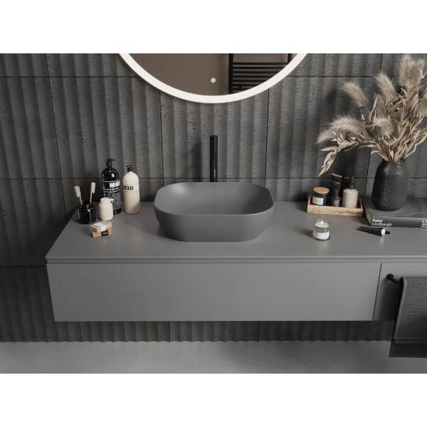 Умивальник (раковина) MEXEN ROSA DARK GREY MATT накладний