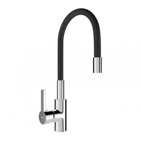 Змішувач для кухні MEXEN FLEX BLACK CHROME чорний хром