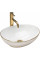 Умивальник (раковина) REA SOFIA WHITE GOLD EDGE накладний