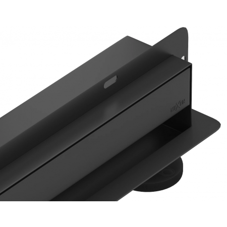 Трап для душу MEXEN FLAT 80 WALL BLACK 2в1 настінний чорний