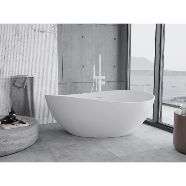 Ванна окрема MEXEN PARMA 160х95 WHITE MATT з штучного каменю