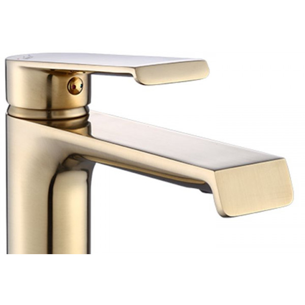 Змішувач для раковини (умивальника) REA HASS BRUSHED GOLD високий *