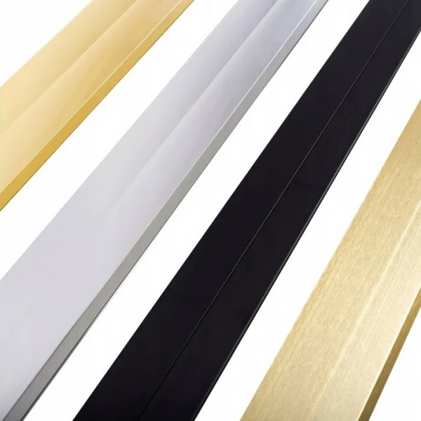 Шторка для ванни REA FABIAN 100 BRUSHED GOLD розсувна