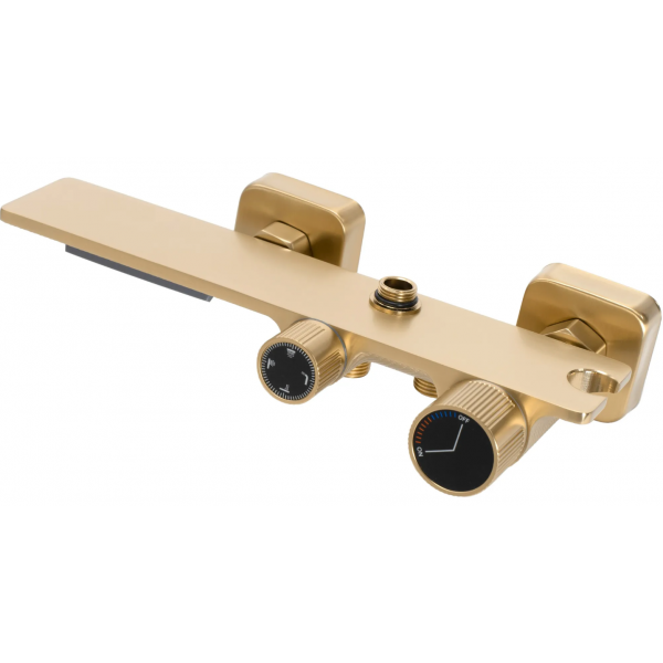 Душовий гарнітур REA HELIX BRUSHED GOLD матове золото з виливом