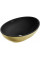 Умивальник (раковина) MEXEN ELZA GOLD BLACK MATT накладний