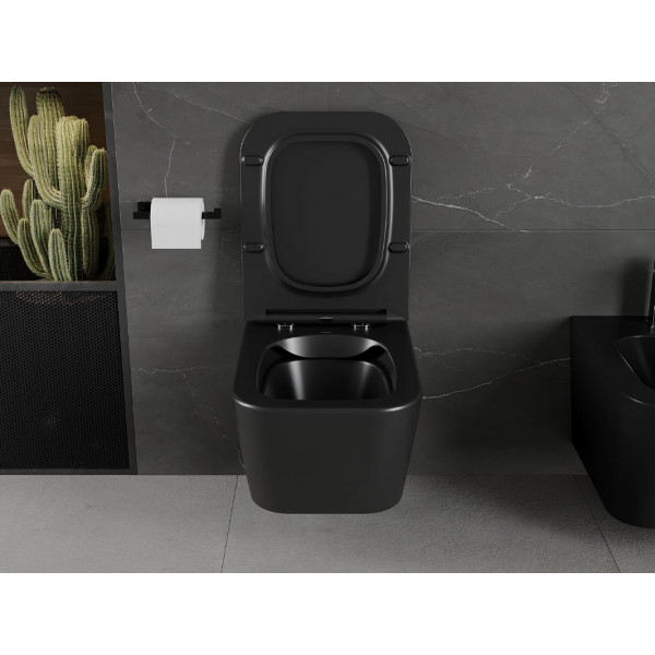 Підвісний унітаз MEXEN MADOX BLACK MATT чорний