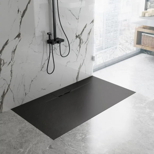 Душовий піддон REA BAZALT 90x120 LONG BLACK