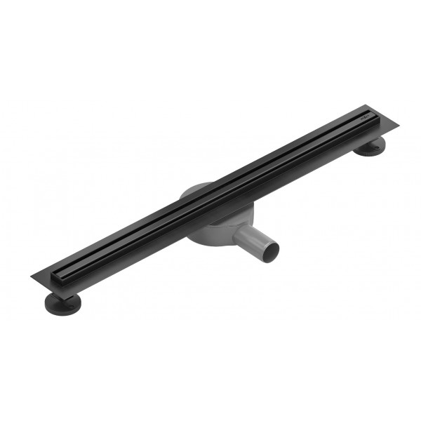 Трап для душу MEXEN FLAT 60 SLIM BLACK 360 ° чорний