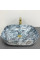 Умивальник (раковина) VBI BERGAMO BLUE TOURMALINE GLOSSY накладний