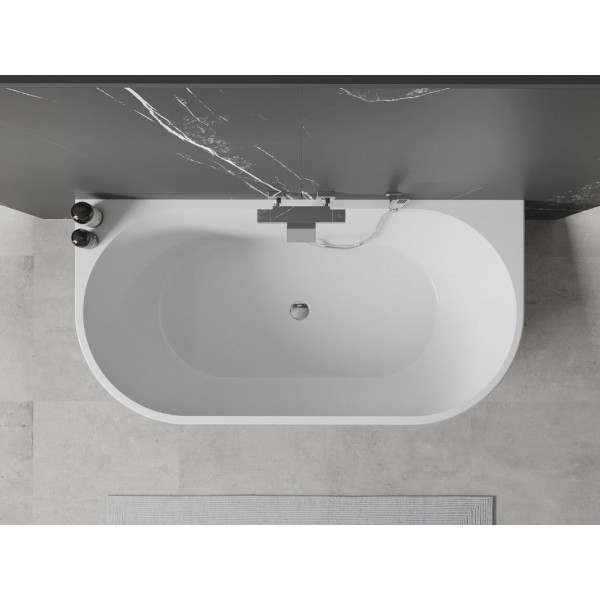 Ванна пристінна MEXEN OVAL 170x80 WHITE акрилова