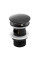 Донний клапан для раковини YOKA CLICK-CLACK BLACK з переливом
