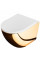 Підвісний унітаз REA CARLO FLAT MINI GOLD WHITE