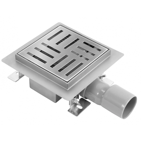Трап для душу REA CROSS 15x15 NICKIEL BRUSHED