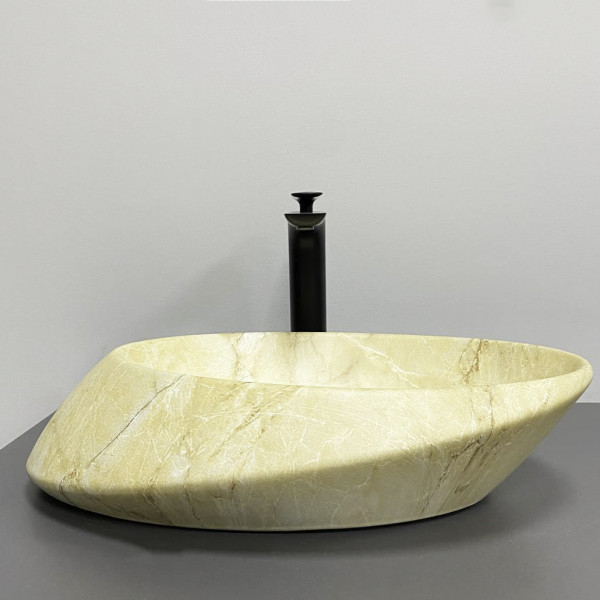 Умивальник (раковина) VBI ROTELLO BEIGE ONYX MATT накладний