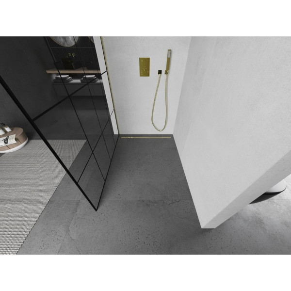 Душова стінка MEXEN KIOTO 130 LOFT GOLD