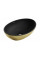 Умивальник (раковина) MEXEN ELZA BRUSHED GOLD BLACK MATT накладний