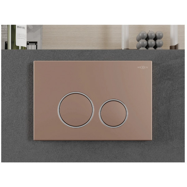 Кнопка змиву для інсталяції MEXEN FENIX 05 ROSE GOLD *