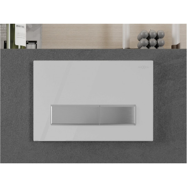 Кнопка змиву для інсталяції MEXEN FENIX 09 WHITE CHROME *