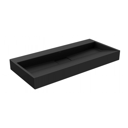 Умивальник (раковина) MEXEN AVA 100 BLACK MATT B/O накладний підвісний