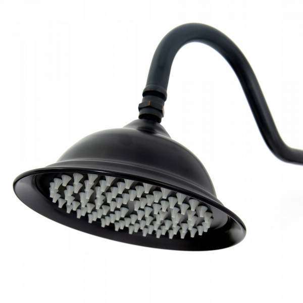 Душовий гарнітур REA RETRO OLD BLACK чорний з виливом