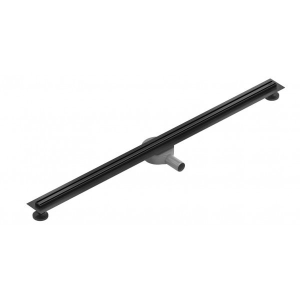 Трап для душу MEXEN FLAT 160 SLIM BLACK 360 ° чорний