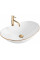 Умивальник (раковина) REA ROYAL WHITE GOLD EDGE накладний