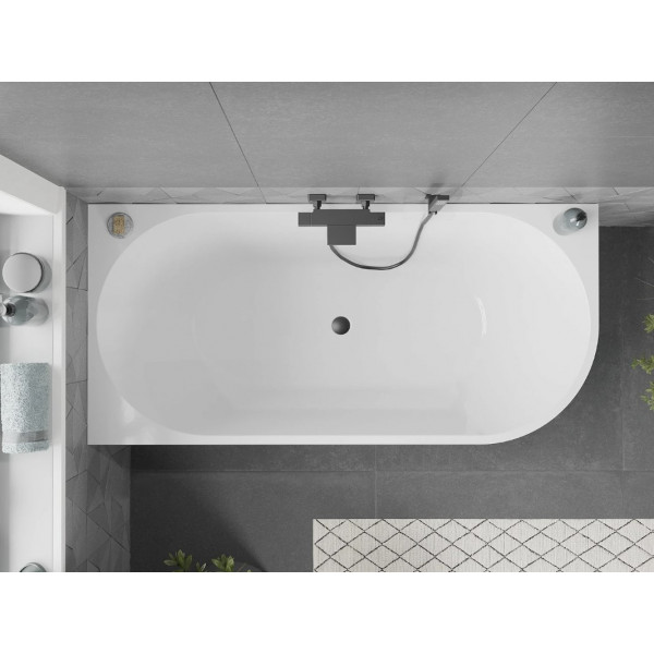 Ванна кутова MEXEN MIA 170x80 WHITE-B акрилова ліва
