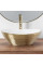Умивальник (раковина) REA SOFIA BRUSHED GOLD WHITE накладний *