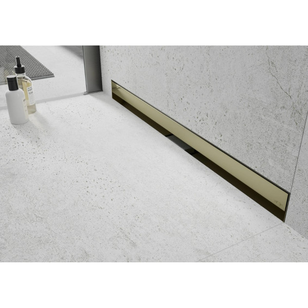Трап для душу MEXEN FLAT 70 WALL GOLD 2в1 настінний золотий
