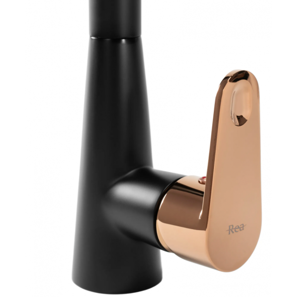 Змішувач для кухні REA MILD BLACK ROSE GOLD