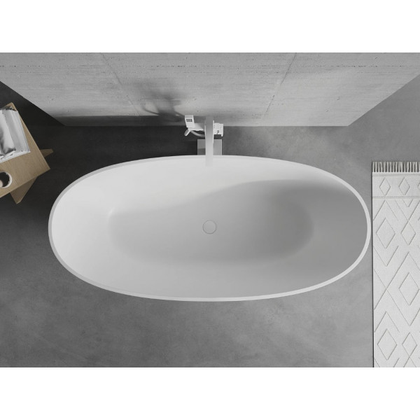 Ванна окрема MEXEN BARI 165х75 WHITE MATT з штучного каменю