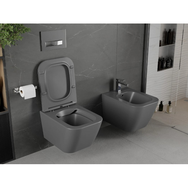 Підвісний унітаз MEXEN MADOX DARK GREY MATT темно-сірий