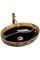 Умивальник (раковина) REA MARGOT GOLD BLACK накладний