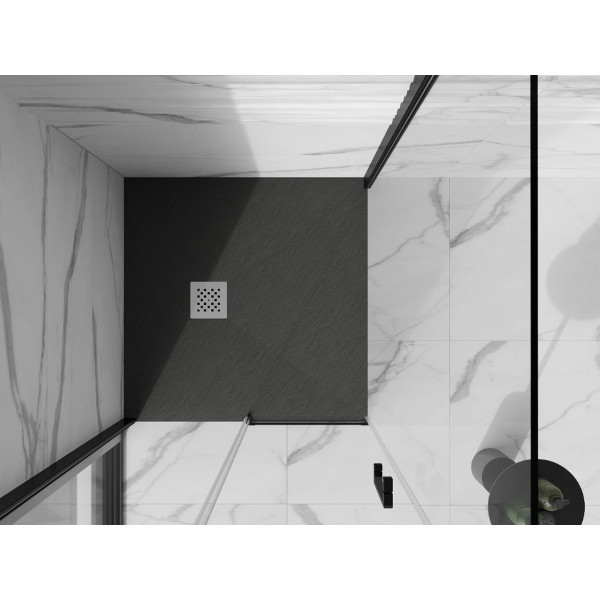 Душовий піддон MEXEN STONE+ 80x80 ANTHRACITE