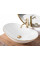 Умивальник (раковина) REA ROYAL WHITE GOLD EDGE накладний