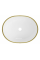 Умивальник (раковина) MEXEN VIKI WHITE DIAMOND GOLD накладний *